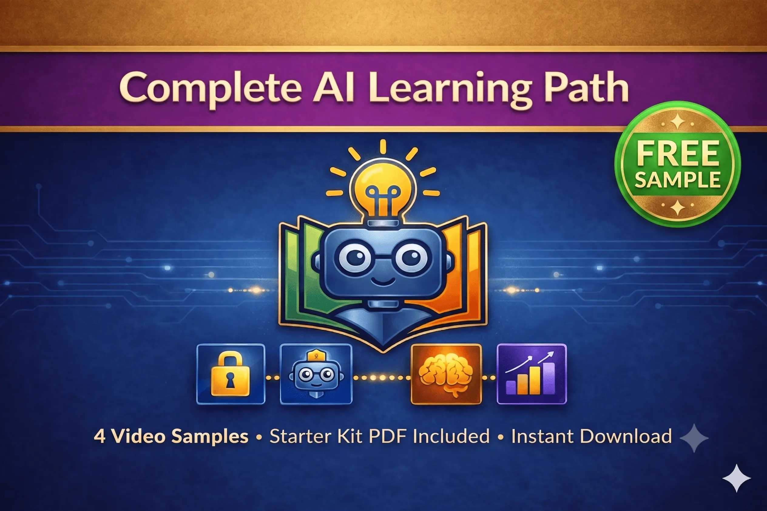 Free AI Starter Kit - 4 lessons from the course plus a beginner AI prompt roadmap
